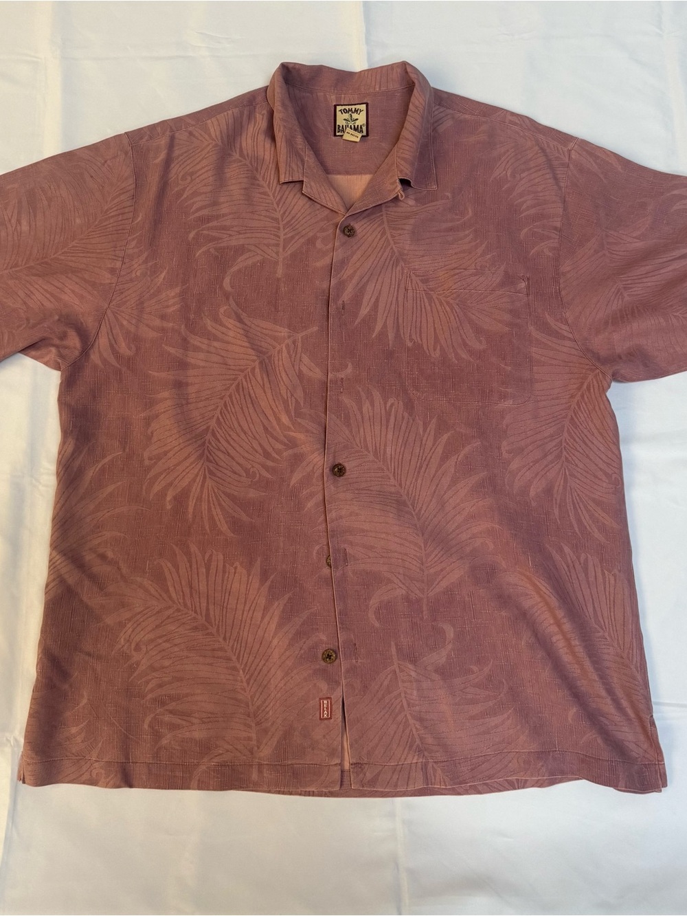 Tommy Bahama Men's Dusty Rose Palm-Print Camp Shirt